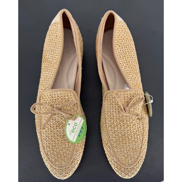 NWT Paul Green Robbie Raffia Loafers Natural Beige Slip On Flats Size 7 $379 - Picture 9 of 10